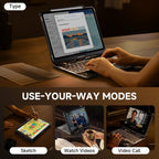 360° Transparent iPad Keyboard Case
