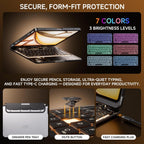 360° Transparent iPad Keyboard Case