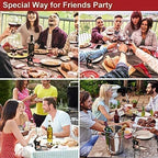 Holleringlan Rabbit Wine Bottle Opener Corkscrew Set - Foil Cutter Opener Spiral